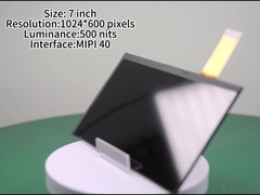 7 นิ้ว IPS LCD Display ด้วย 1024*600 พิกเซล ความสว่าง 500nits Outdoor High Brightness Display กับ M