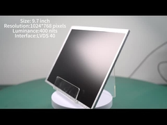 9.7 นิ้ว TFT LCD Display Module ด้วยความละเอียด 1024 * 768 ความละเอียด 400 นิต